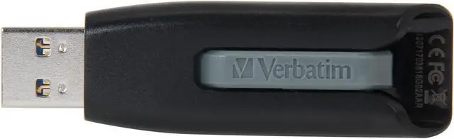Alt view image 2 of 5 - Verbatim Store 'n' Go V3 16 GB USB 3.0 Flash Drive - Gray