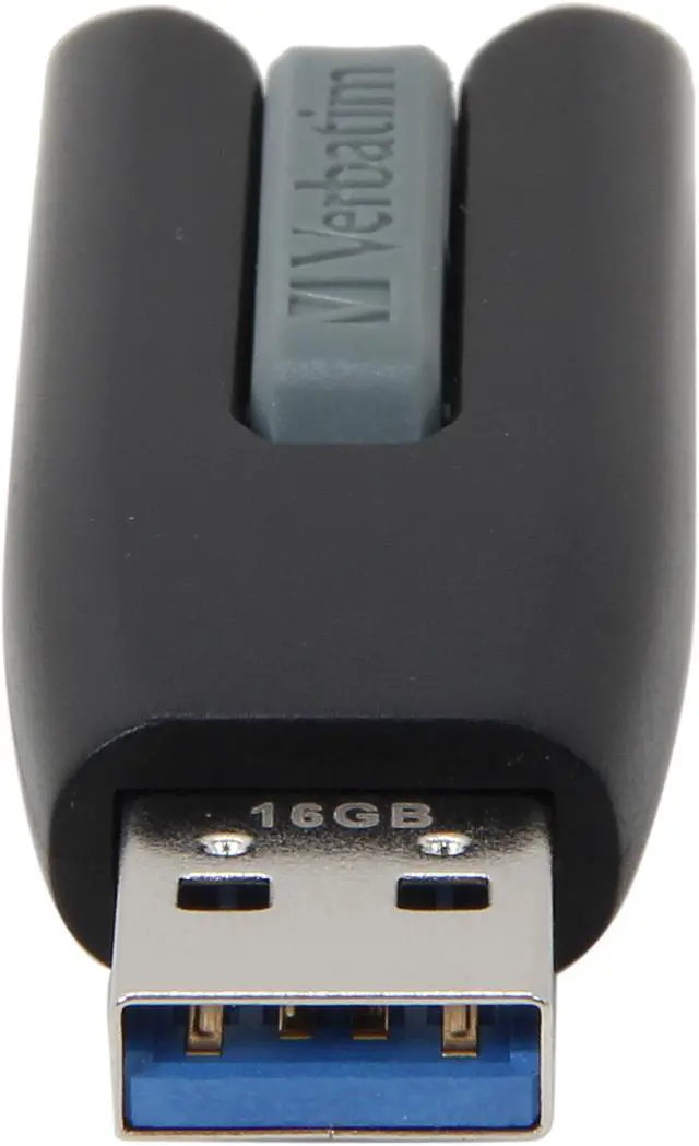 Alt view image 3 of 5 - Verbatim Store 'n' Go V3 16 GB USB 3.0 Flash Drive - Gray