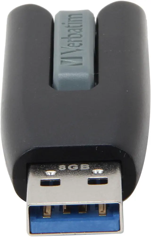 Alt view image 3 of 5 - Verbatim Store 'n' Go V3 8GB USB 3.0 Flash Drive, Black/Gray