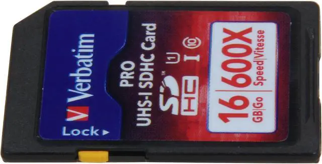 Alt view image 3 of 4 - Verbatim PRO 16 GB Secure Digital High Capacity (SDHC) - 1 Card