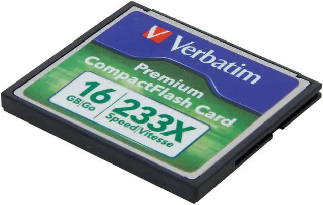 Alt view image 2 of 5 - Verbatim Premium 16 GB CompactFlash (CF) Card - 1 Card/1 Pack