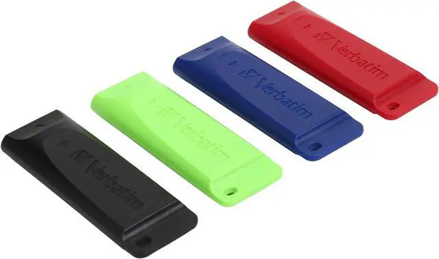 Alt view image 2 of 7 - Verbatim Store 'n' Go 16GB USB Flash Drive - Pack of 4 - Blue, Green, Red, Black 99123