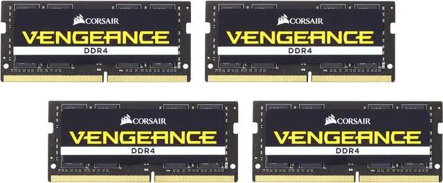 Main image of CORSAIR Vengeance Performance 64GB (4 x 16GB) 260-Pin DDR4 SO-DIMM DDR4 2400 (PC4 19200) Laptop Memory Model CMSX64GX4M4A2400C16