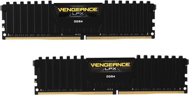 CORSAIR Vengeance LPX 32GB (2 x 16GB) 288-Pin PC RAM DDR4 2400 (PC4 19200)  Desktop Memory Model CMK32GX4M2A2400C16