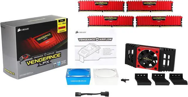 Alt view image 7 of 7 - CORSAIR Vengeance LPX 32GB (4 x 8GB) DDR4 3600 (PC4 28800) Desktop Memory, Corsair Vengeance Airflow Included Model CMK32GX4M4B3600C16R