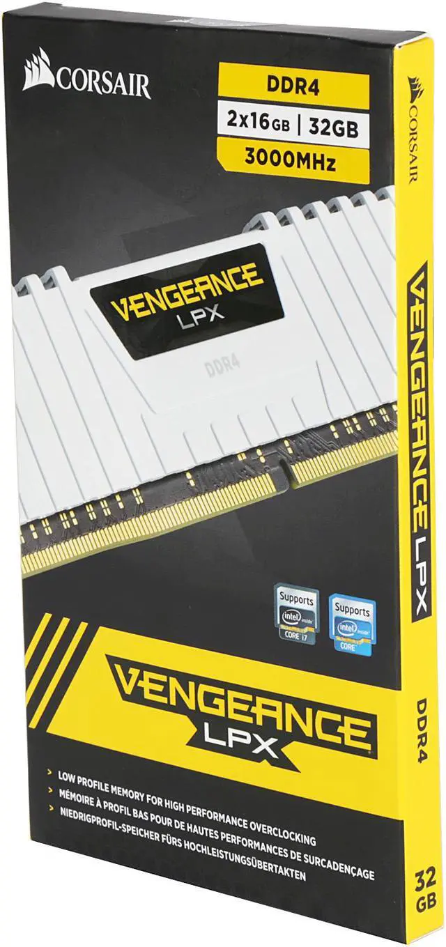 Alt view image 2 of 2 - CORSAIR Vengeance LPX 32GB (2 x 16GB) DDR4 3000 (PC4 24000) Desktop Memory Model CMK32GX4M2B3000C15W