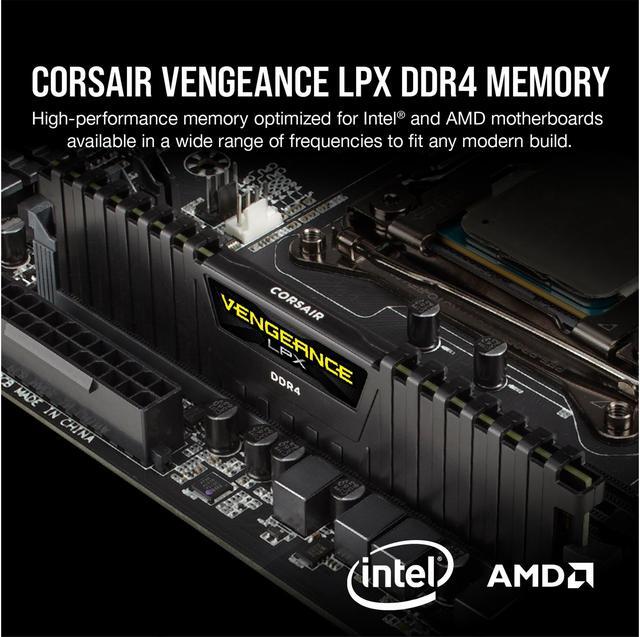 Alt view image 2 of 5 - CORSAIR Vengeance LPX 16GB (2 x 8GB) 288-Pin PC RAM DDR4 2666 (PC4 21300) Desktop Memory Model CMK16GX4M2A2666C16W