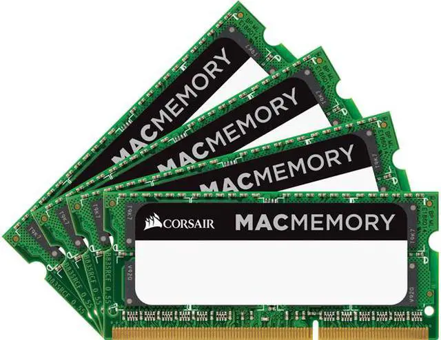 Main image of CORSAIR 32GB (4 x 8GB) DDR3L 1866 (PC3L 14900) Unbuffered Mac Memory Model CMSA32GX3M4C1866C11