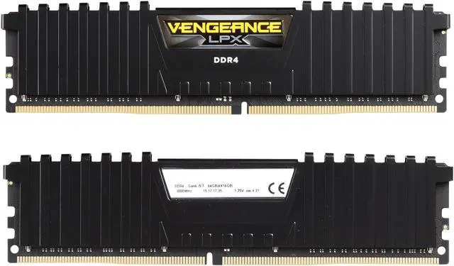Alt view image 2 of 3 - CORSAIR Vengeance LPX 64GB (4 x 16GB) DDR4 3000 (PC4 24000) Desktop Memory Model CMK64GX4M4C3000C15