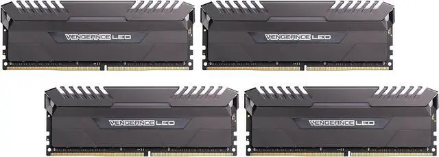 Alt view image 2 of 5 - CORSAIR Vengeance LED 32GB (4 x 8GB) DDR4 3000 (PC4 24000) Memory Kit Model CMU32GX4M4C3000C15