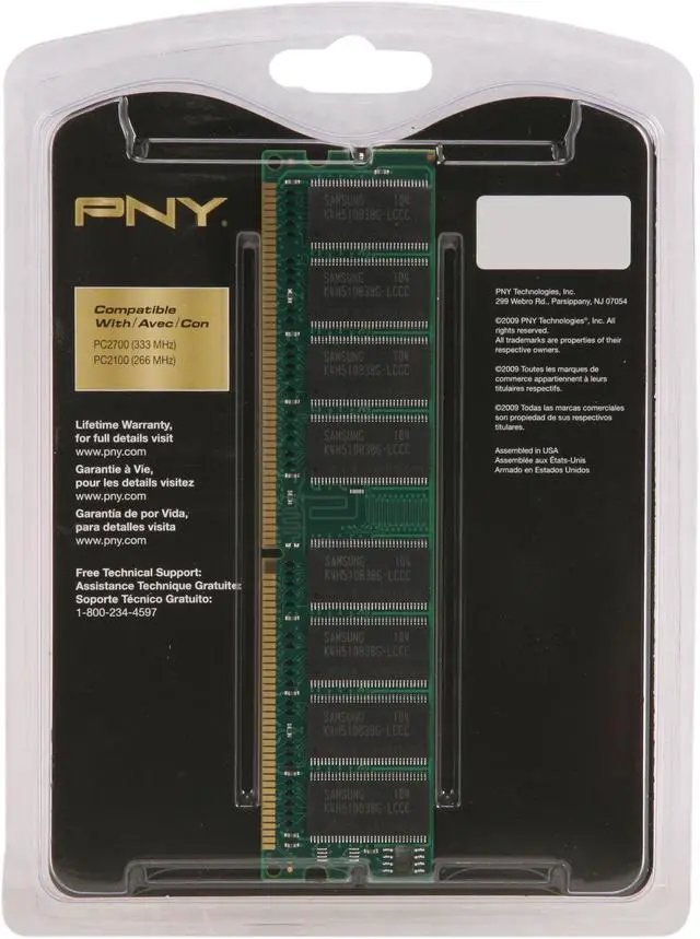 Alt view image 3 of 3 - PNY Optima 512MB DDR 333 (PC 2700) Desktop Memory Model MD0512SD1-333