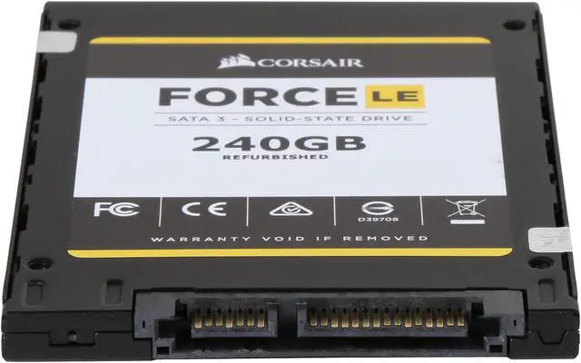 Alt view image 3 of 5 - Corsair Force LE 2.5" 240GB SATA III TLC Internal Solid State Drive (SSD) CSSD-F240GBLEB/RF2