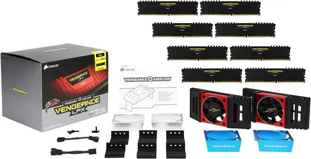 Alt view image 6 of 6 - CORSAIR Vengeance LPX 64GB (8 x 8GB) DDR4 3333 (PC4 26600) Desktop Memory Model CMK64GX4M8B3333C16