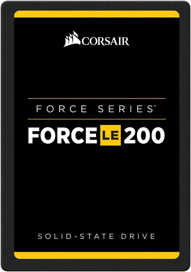 Alt view image 2 of 3 - Corsair Force LE200 2.5" 240GB SATA III TLC Internal Solid State Drive (SSD) CSSD-F240GBLE200