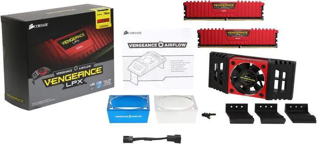 Alt view image 7 of 7 - CORSAIR Vengeance LPX 16GB (2x8GB) DDR4 4266 (PC4-34100) C19 for Intel 200 - Red