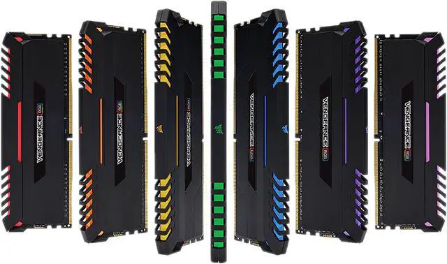 Alt view image 3 of 5 - CORSAIR Vengeance RGB DRAM 16GB (2 x 8GB) DDR4 3000 (PC4-24000) C15 - Intel 100/200 Series Desktop Memory