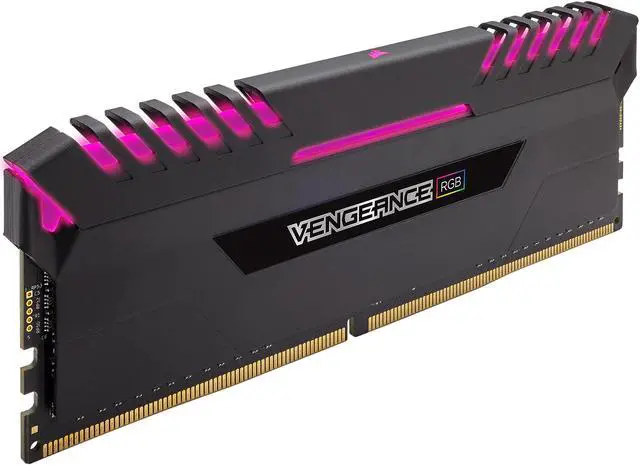 Alt view image 2 of 5 - CORSAIR Vengeance RGB DRAM 16GB (2 x 8GB) DDR4 3000 (PC4-24000) C15 - Intel 100/200 Series Desktop Memory