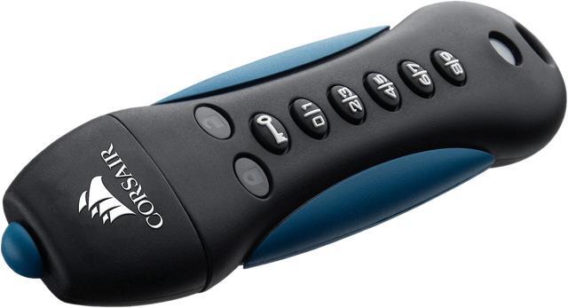 Alt view image 2 of 5 - CORSAIR Padlock 3 64GB Secure USB 3.0 Flash Drive with Keypad 256bit AES Encryption CMFPLA3B-64GB