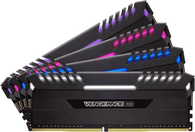 CORSAIR Vengeance RGB DRAM 64GB (4 x 16GB) 288-Pin DDR4 2666 (PC4