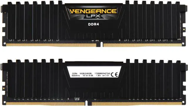 Alt view image 2 of 3 - CORSAIR Vengeance LPX 16GB (2 x 8GB) DDR4 3000 (PC4 24000) Desktop Memory Model CMK16GX4M2C3000C16