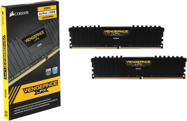 Alt view image 4 of 4 - CORSAIR Vengeance LPX 32GB (2 x 16GB) DDR4 4000 Desktop Memory Model CMK32GX4M2F4000C19