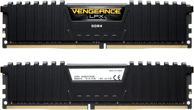Alt view image 2 of 3 - CORSAIR Vengeance LPX 32GB (2 x 16GB) DDR4 3000 (PC4 24000) Desktop Memory Model CMK32GX4M2C3000C16