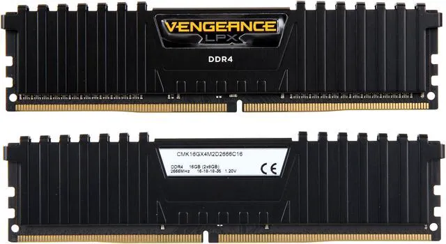 Alt view image 2 of 3 - CORSAIR Vengeance LPX 16GB (2 x 8GB) DDR4 2666 (PC4 21300) Desktop Memory Model CMK16GX4M2D2666C16