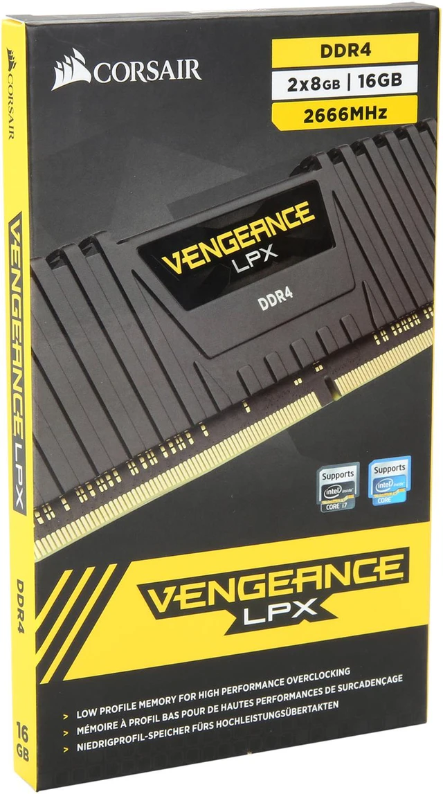 Alt view image 3 of 3 - CORSAIR Vengeance LPX 16GB (2 x 8GB) DDR4 2666 (PC4 21300) Desktop Memory Model CMK16GX4M2D2666C16