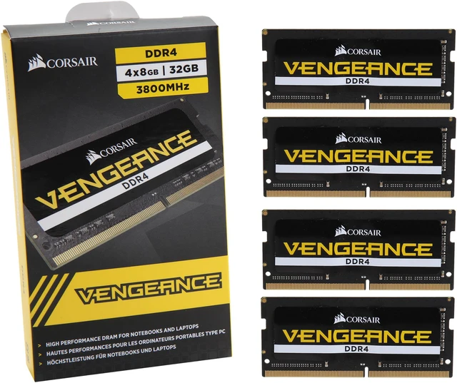 Vengeance Performance CORSAIR Vengeance Performance 32GB (4 x 8GB) 260-Pin DDR4 SO-DIMM DDR4 ...