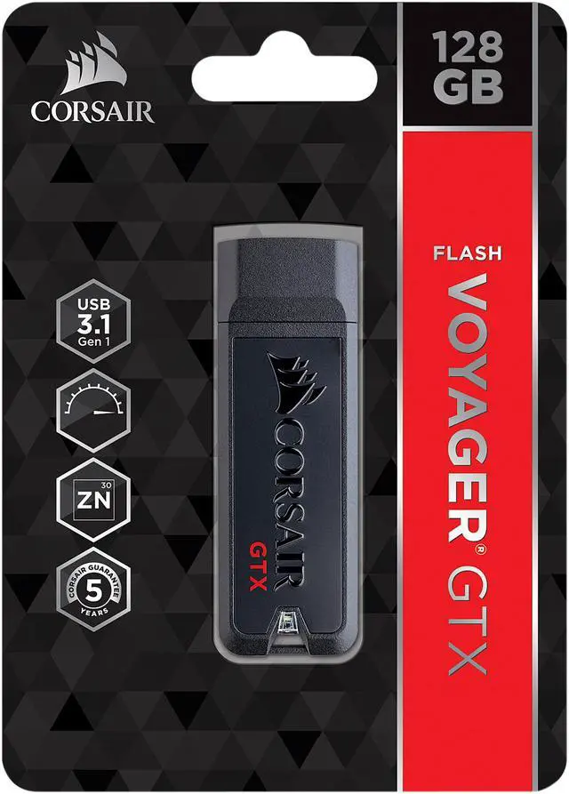 Alt view image 8 of 15 - CORSAIR 128GB Voyager GTX USB 3.1 Premium Flash Drive (CMFVYGTX3C-128GB)