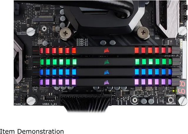 Alt view image 4 of 5 - CORSAIR Vengeance RGB DRAM 16GB (2 x 8GB) 288-Pin DDR4 3000 (PC4 24000) Desktop Memory Model CMR16GX4M2D3000C16