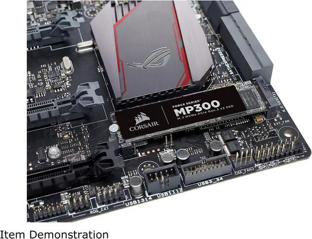 Alt view image 5 of 6 - Corsair Force MP300 M.2 2280 480GB PCI-Express 3.0 x2, NVME 1.3 3D TLC Internal Solid State Drive (SSD) CSSD-F480GBMP300
