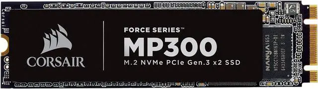 Main image of Corsair Force MP300 M.2 2280 960GB PCI-Express 3.0 x2, NVME 1.3 3D TLC Internal Solid State Drive (SSD) CSSD-F960GBMP300