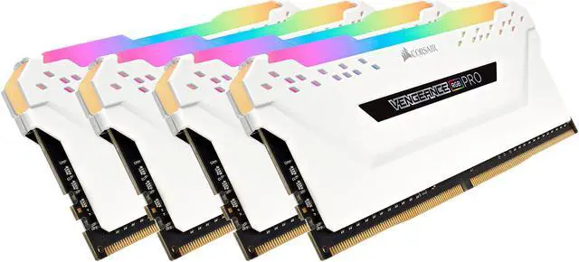 Alt view image 4 of 6 - CORSAIR Vengeance RGB Pro 32GB (4 x 8GB) 288-Pin DDR4 DRAM DDR4 3200 (PC4 25600) Desktop Memory Model CMW32GX4M4C3200C16W