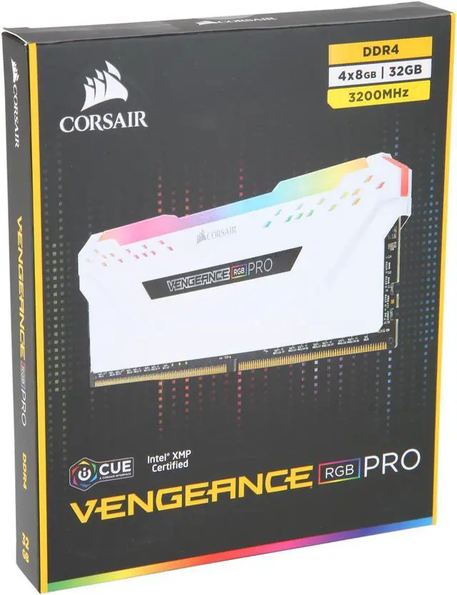 Alt view image 6 of 6 - CORSAIR Vengeance RGB Pro 32GB (4 x 8GB) 288-Pin DDR4 DRAM DDR4 3200 (PC4 25600) Desktop Memory Model CMW32GX4M4C3200C16W