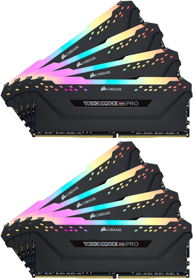 Main image of CORSAIR Vengeance RGB Pro 64GB (8 x 8GB) DDR4 2933 (PC4 23400) Desktop Memory Model CMW64GX4M8Z2933C16