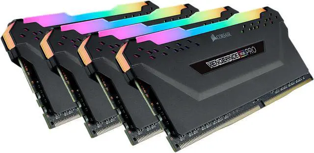 Alt view image 2 of 5 - CORSAIR Vengeance RGB Pro 32GB (4 x 8GB) DDR4 4000 (PC4 32000) Desktop Memory Model CMW32GX4M4K4000C19