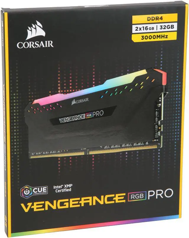 Alt view image 5 of 5 - CORSAIR Vengeance RGB Pro 32GB (2 x 16GB) DDR4 3000 (PC4 24000) Desktop Memory Model CMW32GX4M2C3000C15