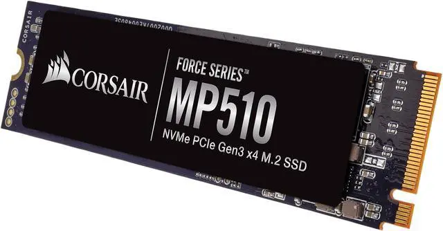 Alt view image 3 of 9 - Corsair Force MP510 M.2 2280 240GB PCI-Express 3.0 x4, NVMe 1.3 3D TLC Internal Solid State Drive (SSD) CSSD-F240GBMP510