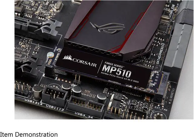 Alt view image 6 of 8 - Corsair Force MP510 M.2 2280 960GB PCI-Express 3.0 x4, NVMe 1.3 3D TLC Internal Solid State Drive (SSD) CSSD-F960GBMP510