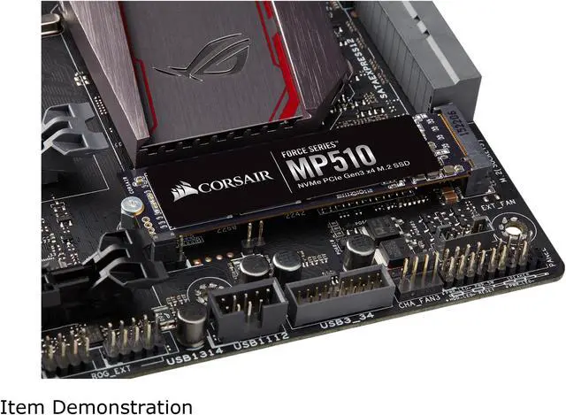 Alt view image 9 of 13 - Corsair Force MP510 M.2 2280 1.92TB PCI-Express 3.0 x4, NVMe 1.3 3D TLC Internal Solid State Drive (SSD) CSSD-F1920GBMP510