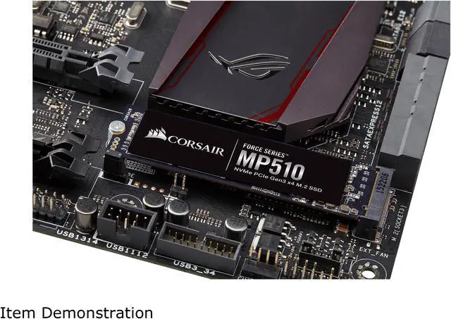 Alt view image 10 of 13 - Corsair Force MP510 M.2 2280 1.92TB PCI-Express 3.0 x4, NVMe 1.3 3D TLC Internal Solid State Drive (SSD) CSSD-F1920GBMP510
