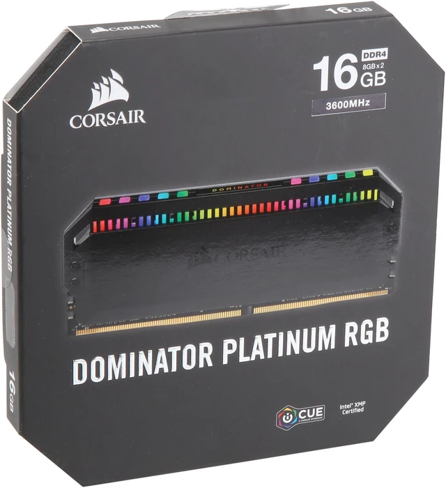 Alt view image 3 of 8 - CORSAIR Dominator Platinum RGB 16GB (2 x 8GB) DDR4 3600 (PC4 28800) Desktop Memory Model CMT16GX4M2C3600C18
