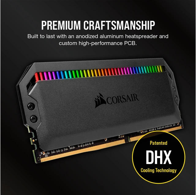 Alt view image 4 of 5 - CORSAIR Dominator Platinum RGB 32GB (4 x 8GB) DDR4 3000 (PC4 24000) Desktop Memory Model CMT32GX4M4C3000C15