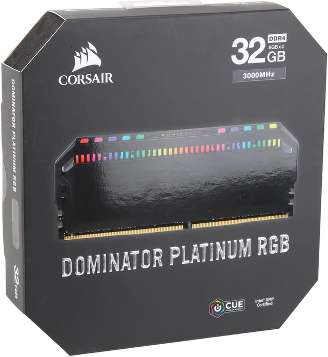 Alt view image 5 of 5 - CORSAIR Dominator Platinum RGB 32GB (4 x 8GB) DDR4 3000 (PC4 24000) Desktop Memory Model CMT32GX4M4C3000C15