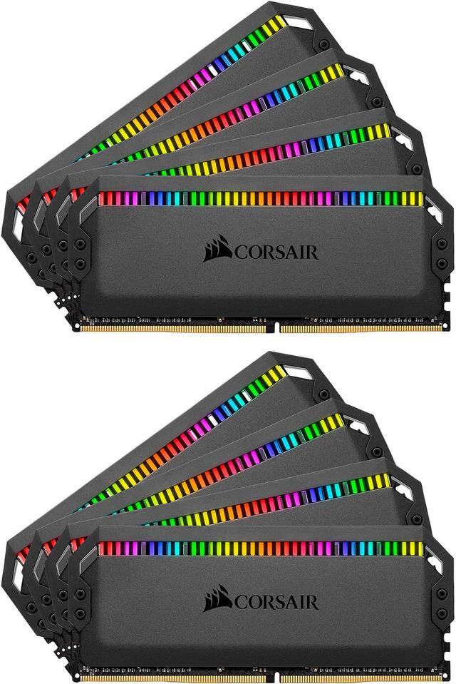 Main image of CORSAIR Dominator Platinum RGB 64GB (8 x 8GB) DDR4 3600 (PC4 28800) Desktop Memory Model CMT64GX4M8X3600C18