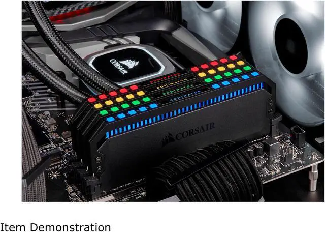 Alt view image 4 of 5 - CORSAIR Dominator Platinum RGB 64GB (4 x 16GB) DDR4 3200 (PC4 25600) Desktop Memory Model CMT64GX4M4C3200C16
