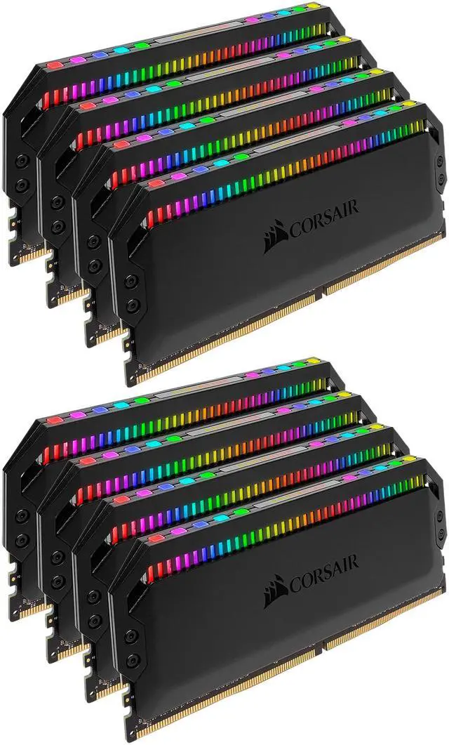 Alt view image 3 of 5 - CORSAIR Dominator Platinum RGB 128GB (8 x 16GB) DDR4 3200 (PC4 25600) Desktop Memory Model CMT128GX4M8C3200C16