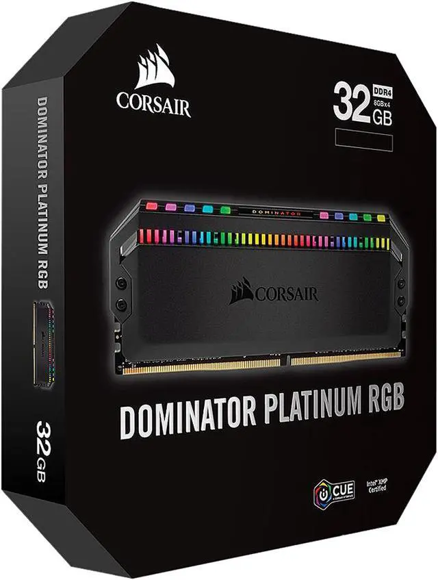 Alt view image 5 of 5 - CORSAIR Dominator Platinum RGB 32GB (4 x 8GB) DDR4 4266 (PC4 34100) Desktop Memory Model CMT32GX4M4K4266C19