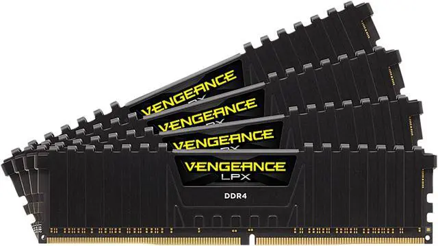 Main image of CORSAIR Vengeance LPX 128GB (4 x 32GB) DDR4 2400 (PC4 19200) Desktop Memory Model CMK128GX4M4A2400C16